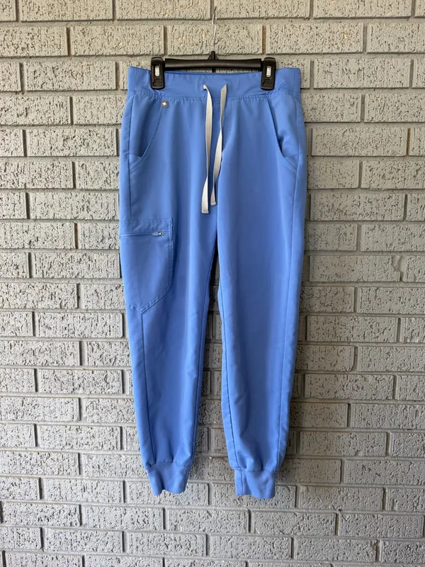 Figs Zamora Jogger Scrub Pants Ceil Blue Size XS Petite - Image 2
