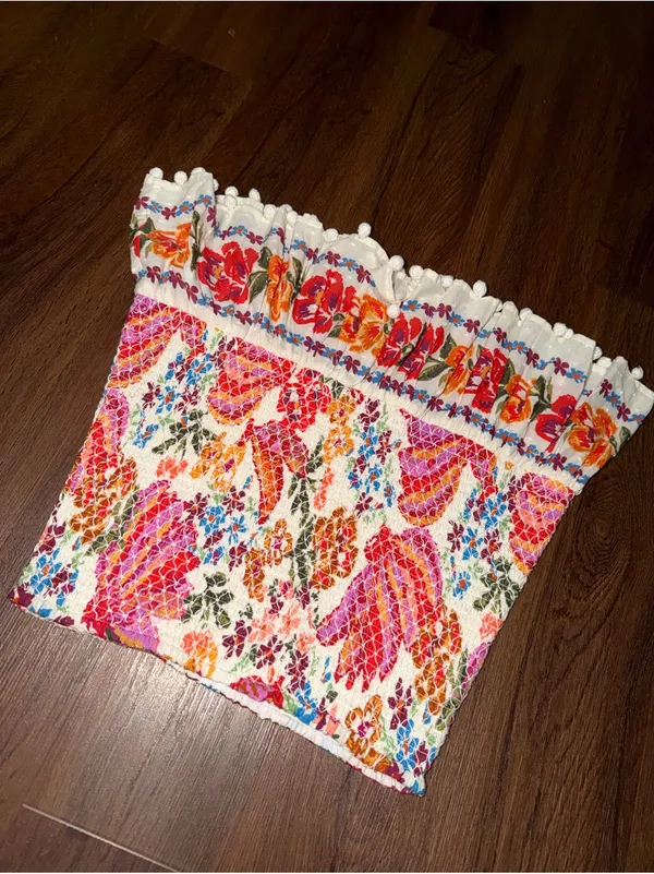 Nwot FARM RIO SPRING BANANAS MINI SKIRT pom $140 fall - Image 4