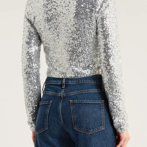NWT GOOD AMERICAN - Sequin Crop Cardigan - $179 - Size XS - Image 2