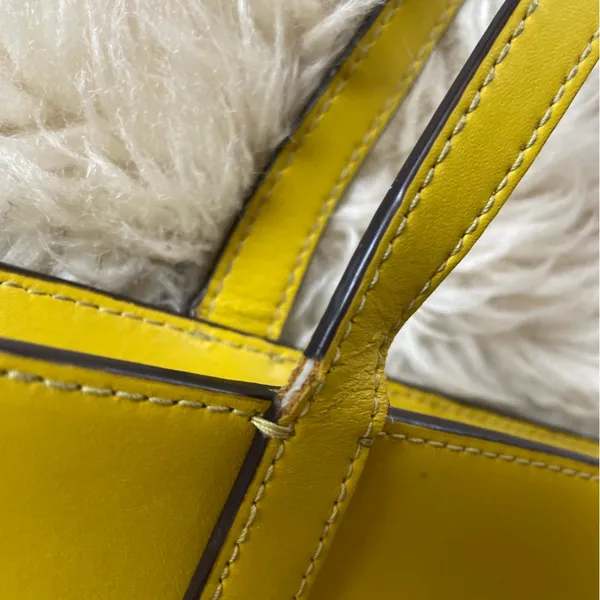 Kate Spade Emilia Large Tote Yellow chartreuse carryall travel tote leather - Image 3