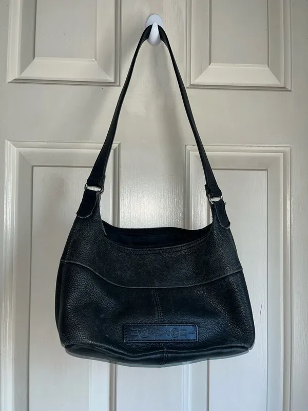 Fossil Black Pebbled Leather Shoulder Bag 75082 - Image 4