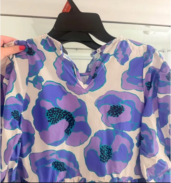 Purple Floral Boutique Dress - Image 2
