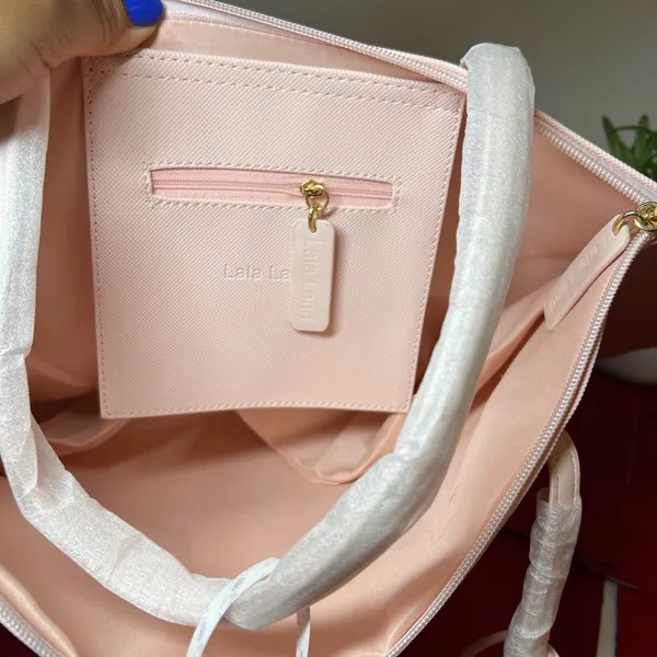 Lala Land pink waterproof tote Bag - Image 6