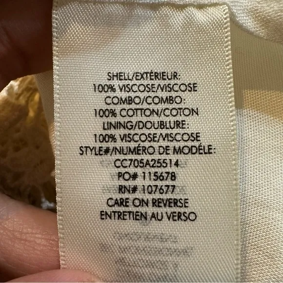 Alice‎ + Olivia Danna Tie-Strap Short Dress Crochet Embroidered White Size Small - Image 11