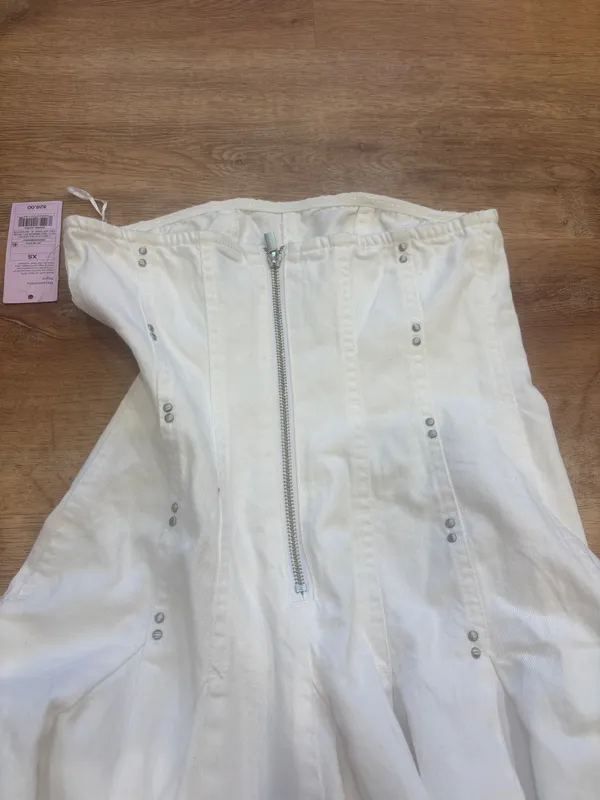 Wild Fable White strapless western dress - Image 6