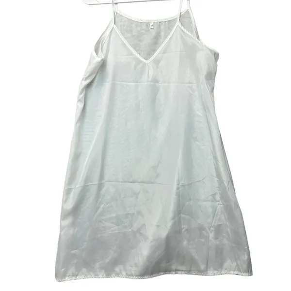 White‎ Lace Sheath Dress M Bridal Shower Courthouse Wedding Guest Garden Party - Image 6