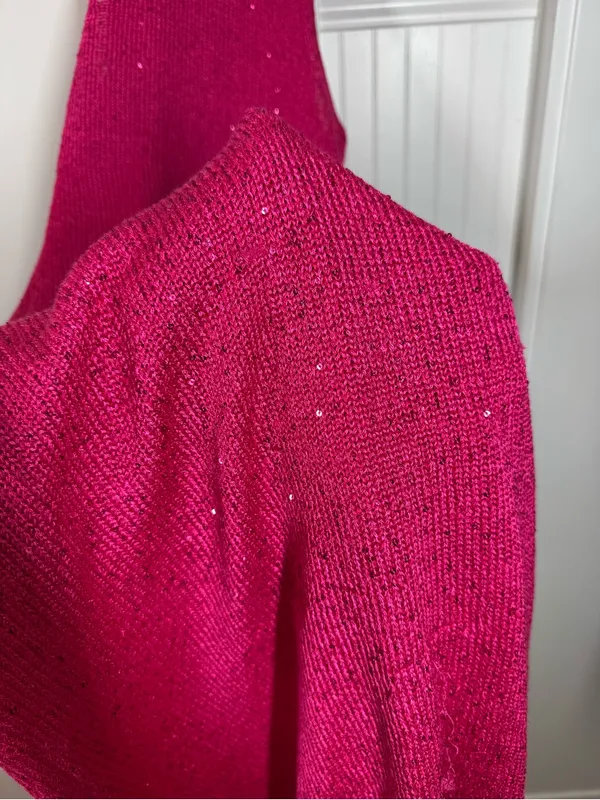 House of Harlow HOH1960 Magenta pink Sequins Knit Maxi Dress size medium summer - Image 4