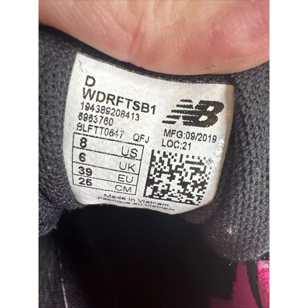 New Balance DRFT v1 WDRFTSB1 Women’s Size 8 Black Pink Blue Running Shoes - Image 9