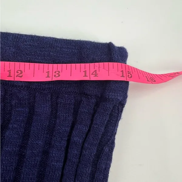 Free‎ people beach Veda ribbed blue maxi skirt Sz M - Image 4