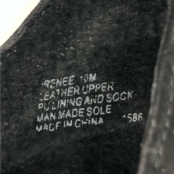 Steve Madden Irenee Black Suede Ankle Strap Block Heel Size 10 - Image 10