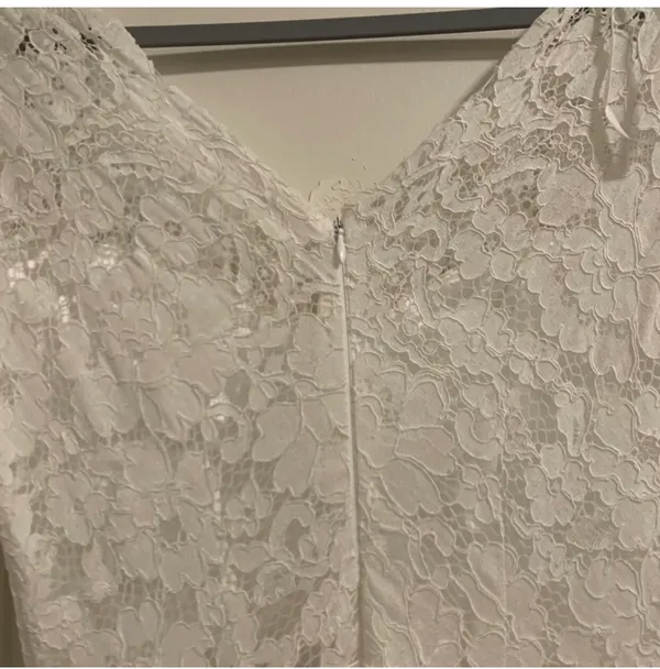Lulu’s Forever Starts Tonight White Lace Long Sleeve Maxi Wedding Bridal Dress - Image 7