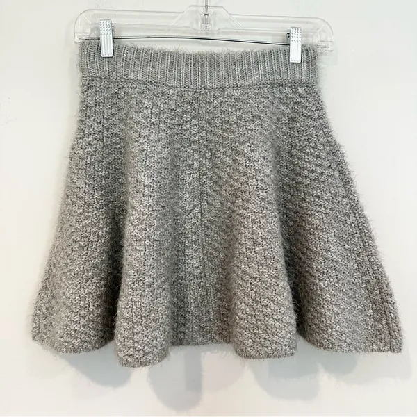 Lovers + Friends Skater Mini Skirt Womens Small Grey Coquette Soft‎ Girl Revolve - Image 8