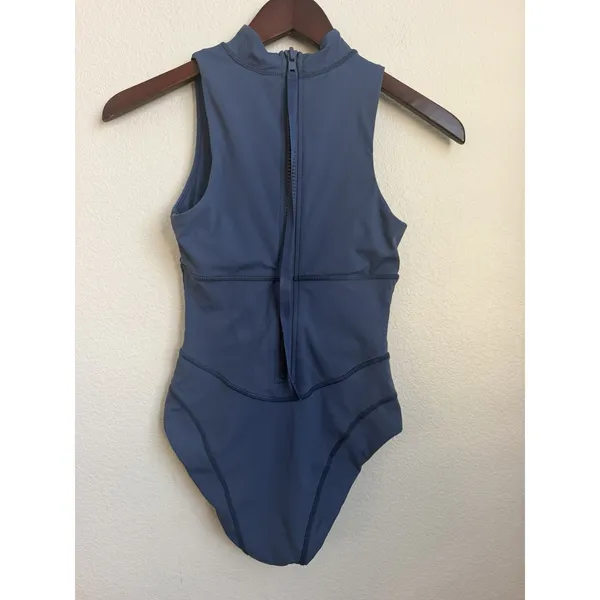Rip Curl Mirage Ultimate Good Coverage OnePiece Surfsuit Swimsuit Vtg Blue XXS - Image 4