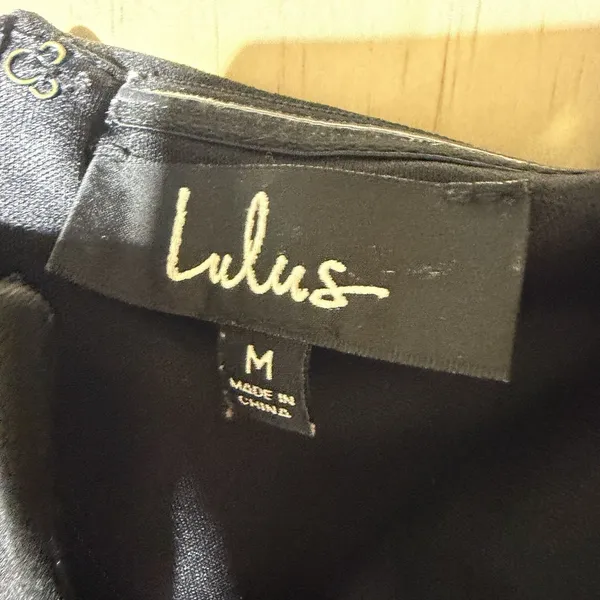Lulus Black Bodycon Cocktail Dress Women's Medium Off Shoulder‎ Mini Party - Image 3