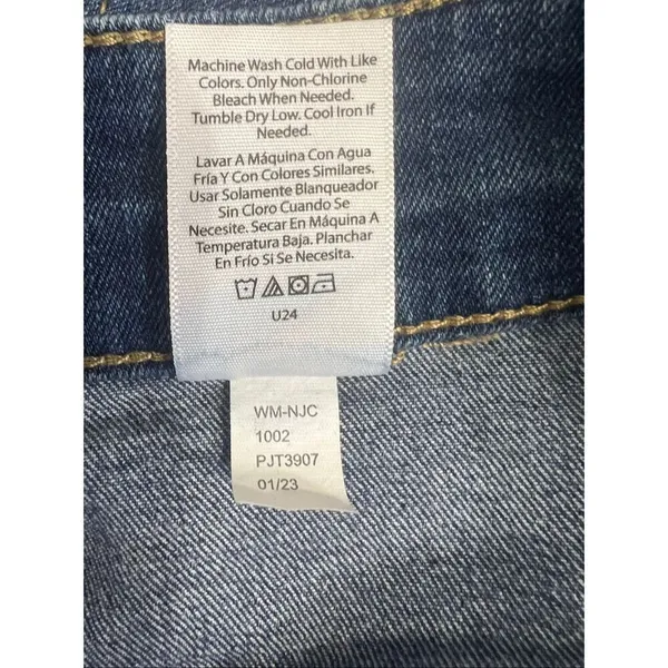 Terra & Sky Blue Denim High-Ruse Women Bermuda Plus Size 22W Cotton Stretch - Image 11