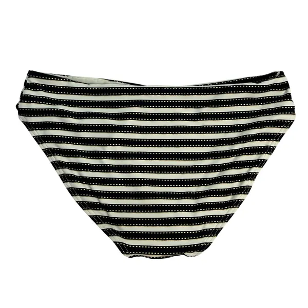 Nip‎ Tuck Swim Womens Size 6 Bikini Swimwear Bottoms Black White Stripe NWT - Image 2