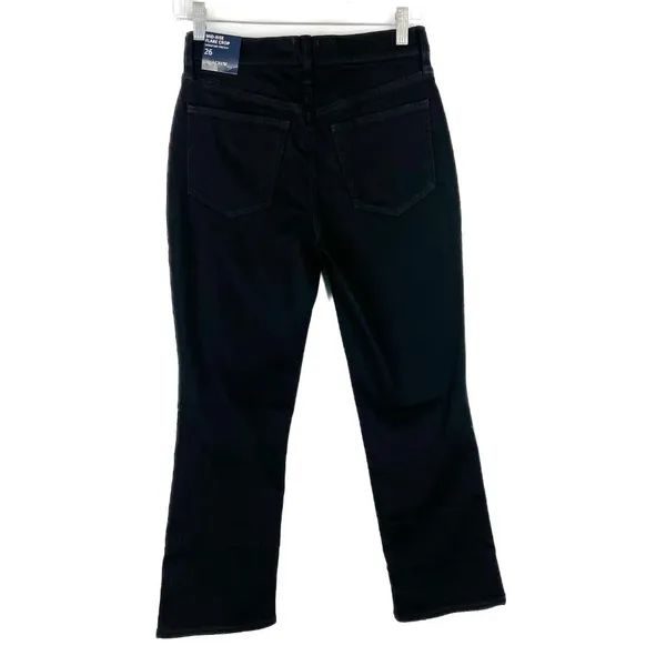 NWT J. Crew Factory Mid-Rise Flare Crop Black Jean in All-Day Stretch Size 26 - Image 7