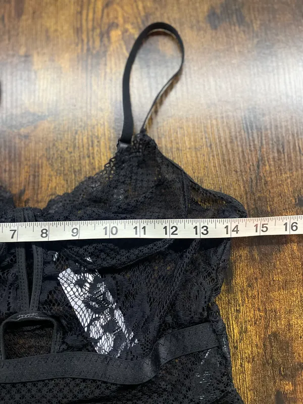 Nasty Gal Mesh And Lace Underwired Cut Out Bodysuit - Image 9
