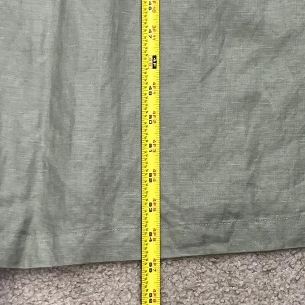Cherokee Sage Green Linen Rayon Maxi Dress Tank Sleeveless Patch Pockets Large - Image 9