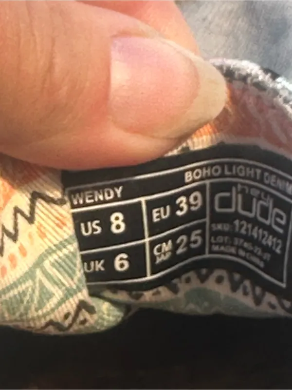 Hey Dude Wendy Slip-Ons in Beige with Pastel Pattern - Image 3