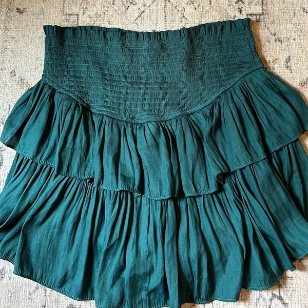 Mustard Seed Boutique Green Ruffle Skirt - Image 4