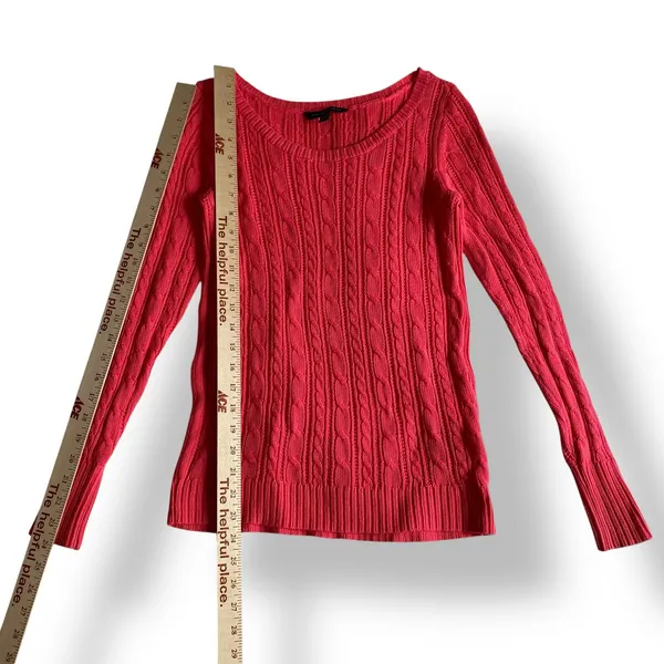 American Eagle Outfitters Pink Cable Knit‎ Sweater Size XS Casual, Fall - Image 4