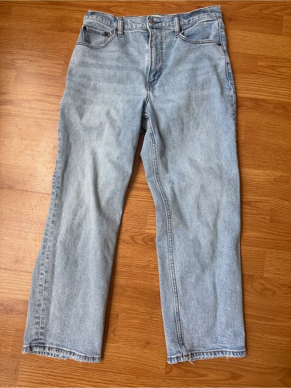 Abercrombie Curve Love Ultra High Rise Ankle Straight Jean - Image 2