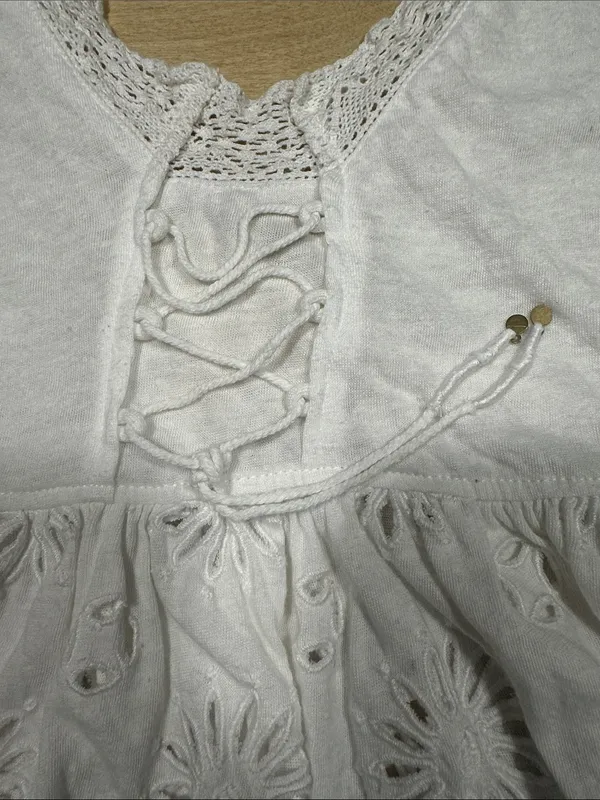 Free People Costa Eyelet Top Sz S - Image 10