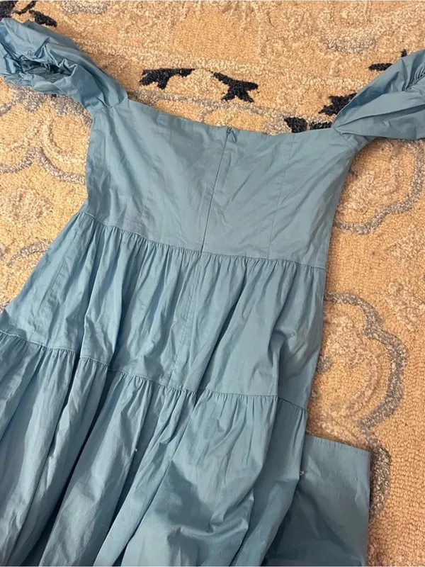 Staud Elio Dress in Bright Blue - Image 4