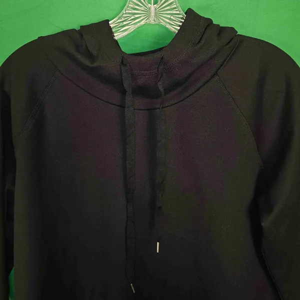 NWT J Jill‎ Womens Black Fit Peach Soft Hooded Dress Medium - Image 3