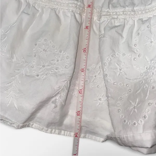 Zara White Tiered Women's Skirt - Image 4
