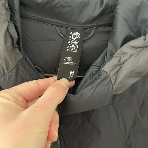 Mountain‎ Hardwear Stretch Duck Down Hoodie Puffer Jacket Black Ultralight M - Image 7