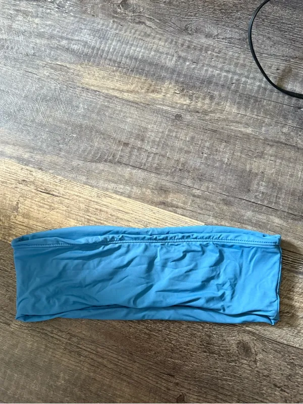 Dippin Daisy’s Blue Bandeau Bikini Top - Image 3