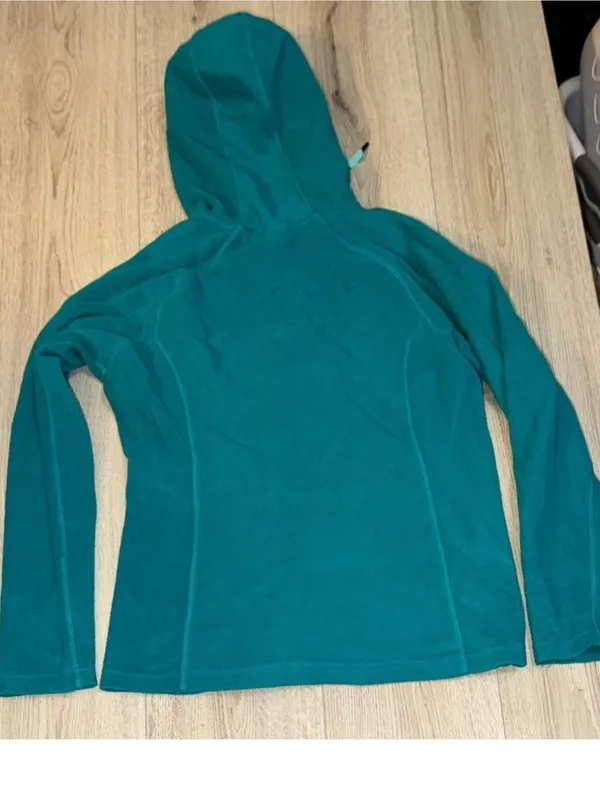 The North Face Teal blue green Full-Zip Hooded Jacket hoodie sweatshirt sweater - Image 2