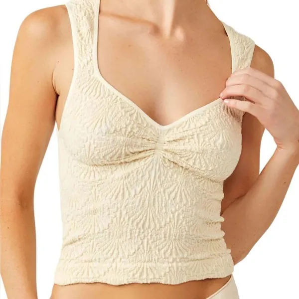Free People Love Letter Sweetheart Cami Tank Size M/L - Image 2