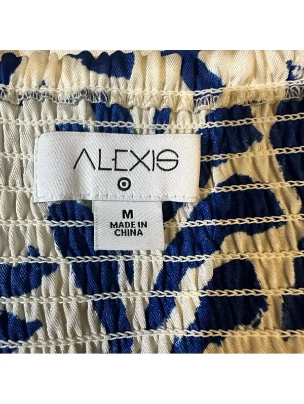 Alexis for Target Asymmetrical Botanical Blue Dress – Size M - Image 12
