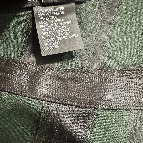 Jay Godfrey Emerald Black One-Shoulder Cocktail Mini Dress Size 8 - Image 9