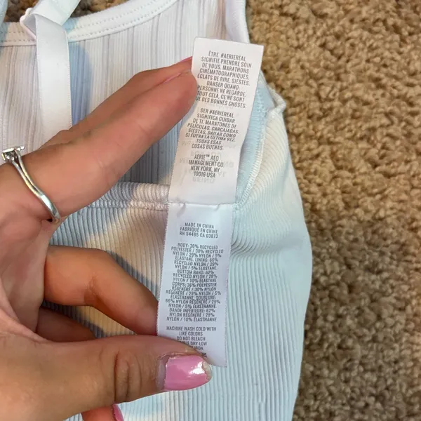 Aerie White Ribbed Bralette Size Medium - Image 6