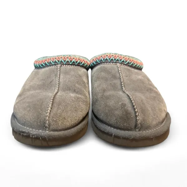 UGG Tasman Slippers Women’s Size 7 Gray Suede Shearling Lined Slip On Casual - Image 5