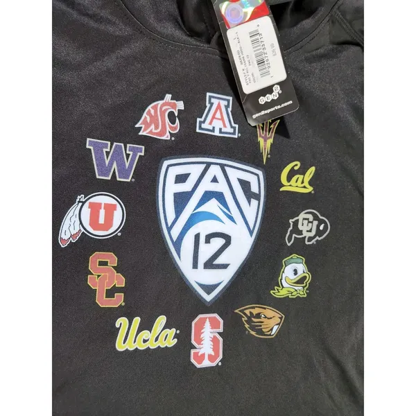 Fanatics PAC 12 Conference Hoodie Youth Large‎ 12/14 Black Football NCAA Team Logo Shirt - Image 2