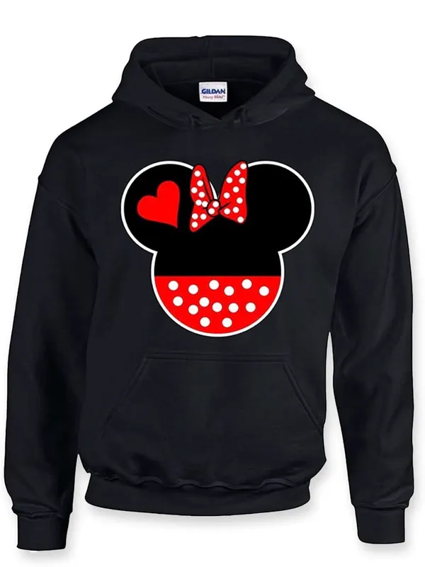Gildan Minnie Head Vacation for Women Pullover Hoodie size M. - Image 2