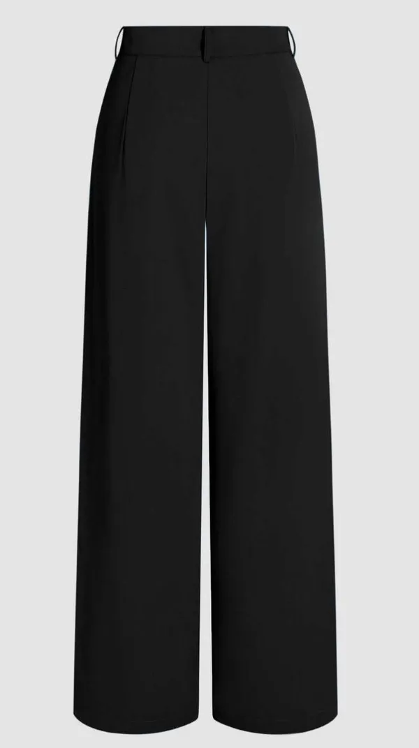 Cider Pleated Wide Leg Trousers - Image 3