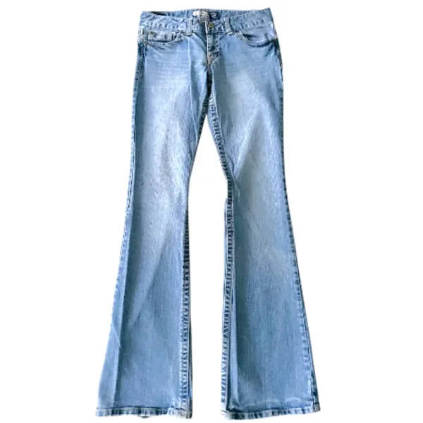 Aeropostale Y2K Low Rise Light Blue Slim Flare Jeans - Image 11