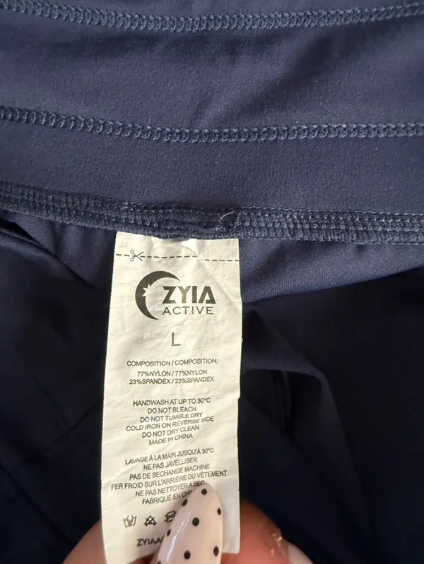 ZYIA Navy Athletic Drawstring Shorts - Image 4