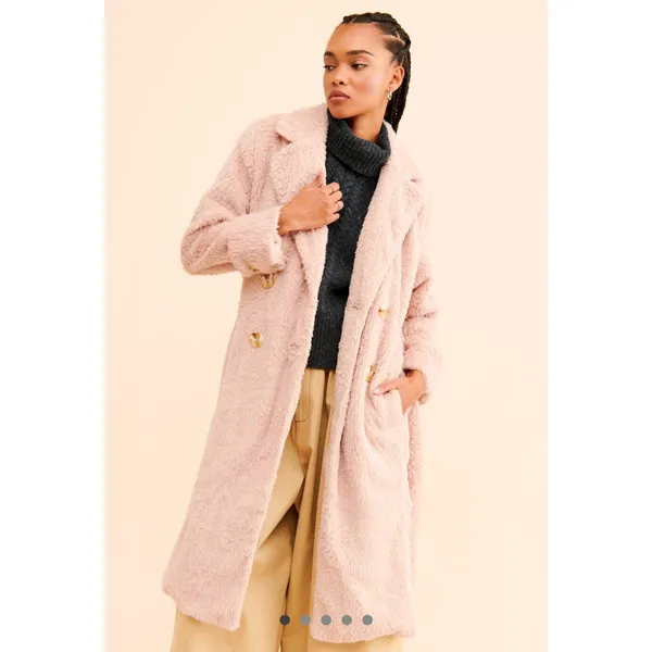 Free People Cuff it Coat Pink size S - Image 2