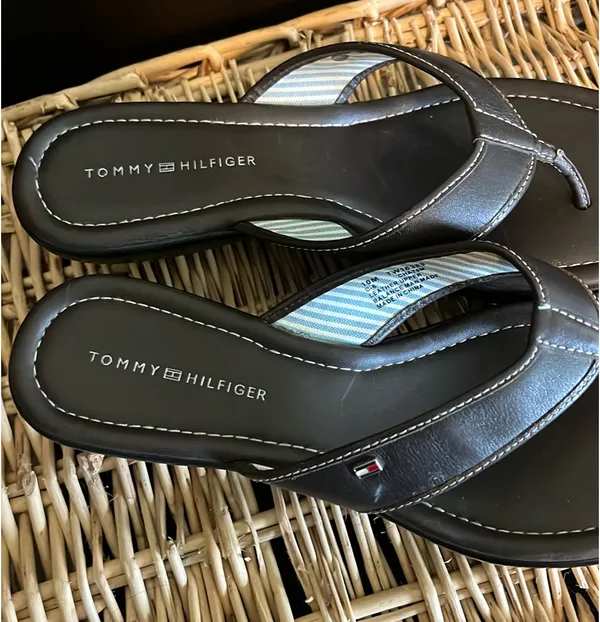 Tommy Hilfiger Leather Sandals Brown - Image 2