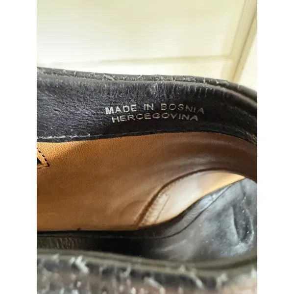 A.S.98 black marbled block heel peep toe ankle booties‎ size 40 (US 9-9.5) - Image 14