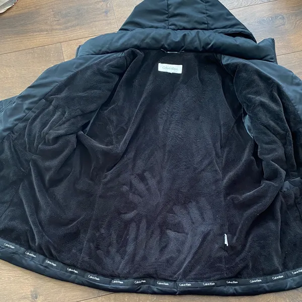 Calvin Klein Women’s Black Hooded Down Puffer Jacket 60/40 Fill - Flaw - size XL - Image 6