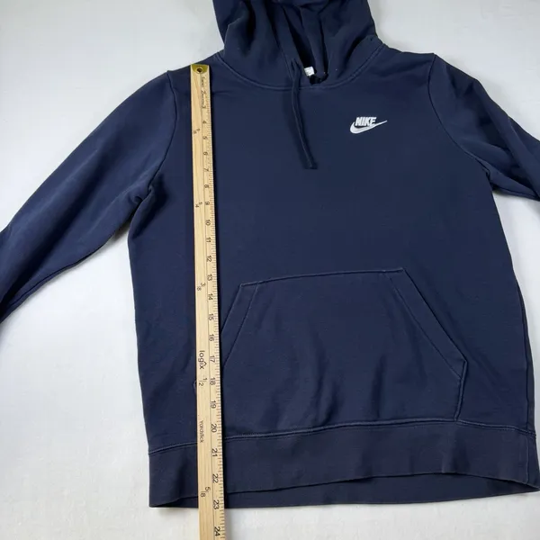 Nike Sportswear Club Hoodie Pullover Navy Casual Womens S Activewear Sportswear - Image 6