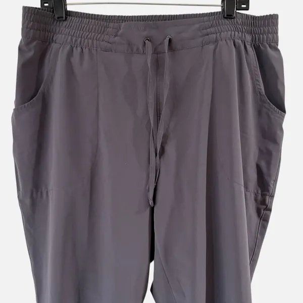 Duluth Trading Joggers Womens L Gray Pier Genius‎ Performance High Rise Pants - Image 3